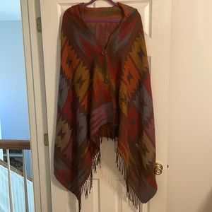 Soho Chick hooded Cape/poncho. OS. Great condition.
